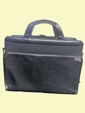 Tumi Leather & Nylon - Vintage Laptop Briefcase - Fits 10" x 13" laptop